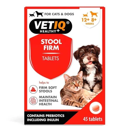 VetIQ Stool Firm Dogs & Puppies Пігулки при розладах травлення та проти діареї для собак та котів, 45 шт: ціни та характеристики