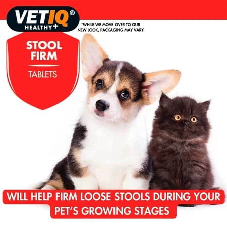 VetIQ Stool Firm Dogs & Puppies Пігулки при розладах травлення та проти діареї для собак та котів, 45 шт: ціни та характеристики