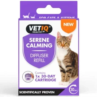 VetIQ Serene Calming Diffuser Refill Сменный блок для портативного успокаивающего диффузора для кошек, 6 мл