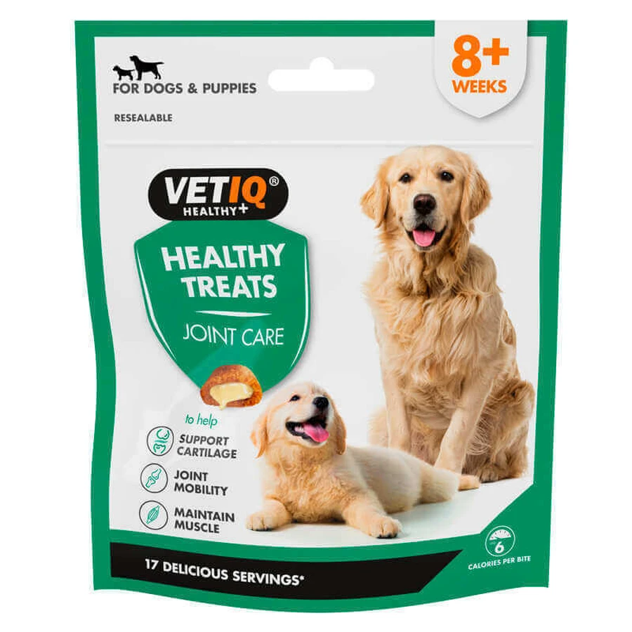 VetIQ Healthy Treats Joint & Hip for Dogs & Puppies Лакомство с курицей для здоровья костей, суставов у щенков и взрослых собак, 70 г: цены и характеристики
