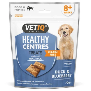 VetIQ Healthy Centers Treats Duck & Blueberry Dogs & Puppies Лакомство с уткой, черникой для собак и щенков, 70 г