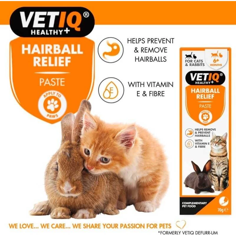VetIQ Defurr-Um Hairball Remedy Cats & Rabbits Паста для вывода шерсти у кошек и кроликов, 70 г: цены и характеристики
