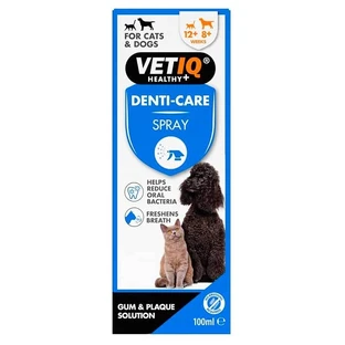 VetIQ 2in1 Gum Shield Spray Cats & Dogs Спрей для защиты десен, очищения зубов, свежести дыхания у кошек и собак, 100 мл