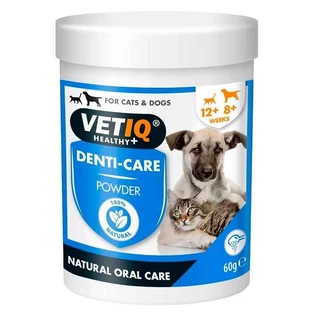 VetIQ 2in1 Denti-Care Powder Cats & Dogs Средство по уходу за зубами и полостью рта кошек и собак, 60 г