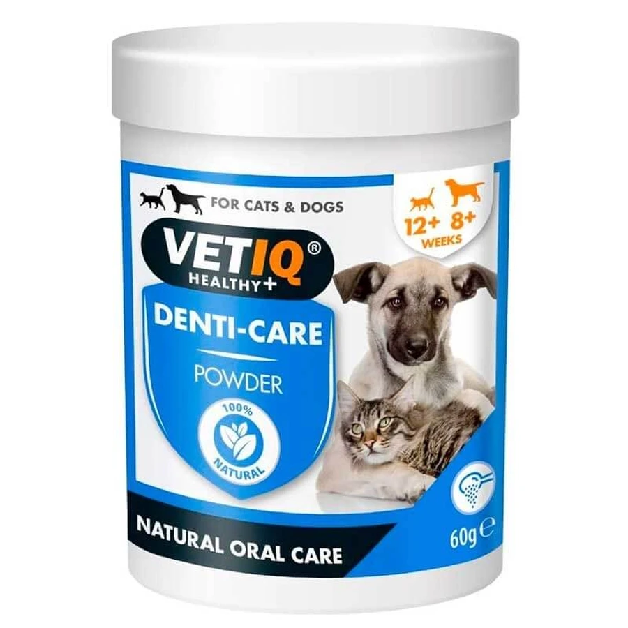 VetIQ 2in1 Denti-Care Powder Cats & Dogs Средство по уходу за зубами и полостью рта кошек и собак, 60 г: цены и характеристики