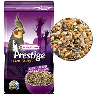 Versele-Laga Prestige Loro Parque Australian Parakeet Mix Зерновая смесь, полнорационный корм для попугаев Австралийский Длиннохвостый Попугай, 1 кг
