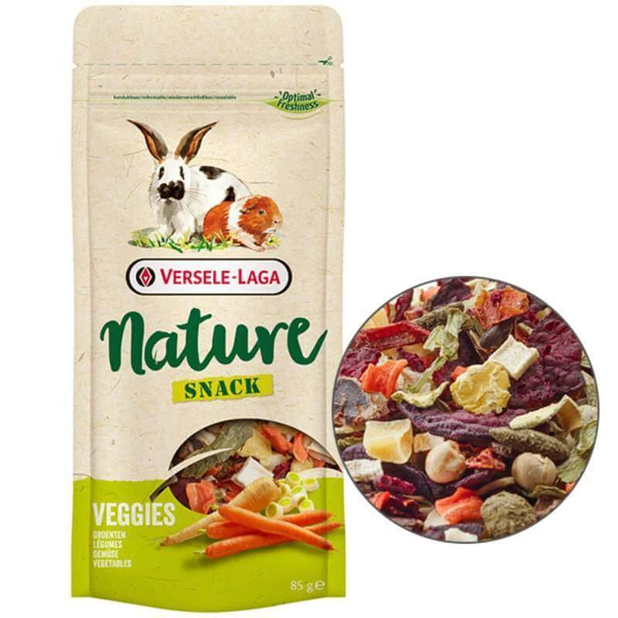 Versele-Laga Nature Snack Veggies Ласощі Снек Овочі для кроликів, травоїдних і всеїдних гризунів, 85 г: ціни та характеристики