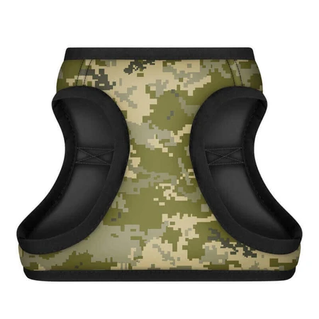 Collar (Коллар) Waudog Clothes - М'яка шлея для собак з малюнком "Мілітарі" та QR паспортом 36-39/26-28 см: ціни та характеристики