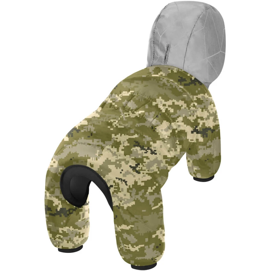 Collar (Коллар) Waudog Clothes – Утепленный комбинезон для собак, рисунок 'Милитари' L55 (52-55 см): цены и характеристики