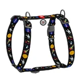 Collar (Коллар) Waudog Nylon - Анатомічна H-подібна шлея для собак з малюнком 'NASA' і QR паспортом, L/50-90х60-100 см