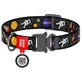 Collar (Коллар) Waudog Nylon - Нашийник для собак з малюнком 'NASA', QR паспортом і металевою пряжкою-фастекс, нейлоновий, 1,5х23-35 см
