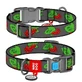 Collar (Коллар) Waudog Nylon - Нашийник для собак з малюнком 'Калина', QR паспортом та пластиковою пряжкою-фастекс, нейлоновий, 2,5х35-58 см