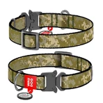 Collar (Коллар) Waudog Nylon - Нашийник для собак з малюнком 'Мілітарі', QR паспортом та металевою пряжкою-фастекс, нейлоновий, 2,5х35-58 см: ціни та характеристики