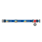 Collar (Коллар) Waudog Nylon - Нашийник для собак з малюнком 'Прапор', QR паспортом та пластиковою пряжкою-фастекс, нейлоновий, 2,5х35-58 см: ціни та характеристики
