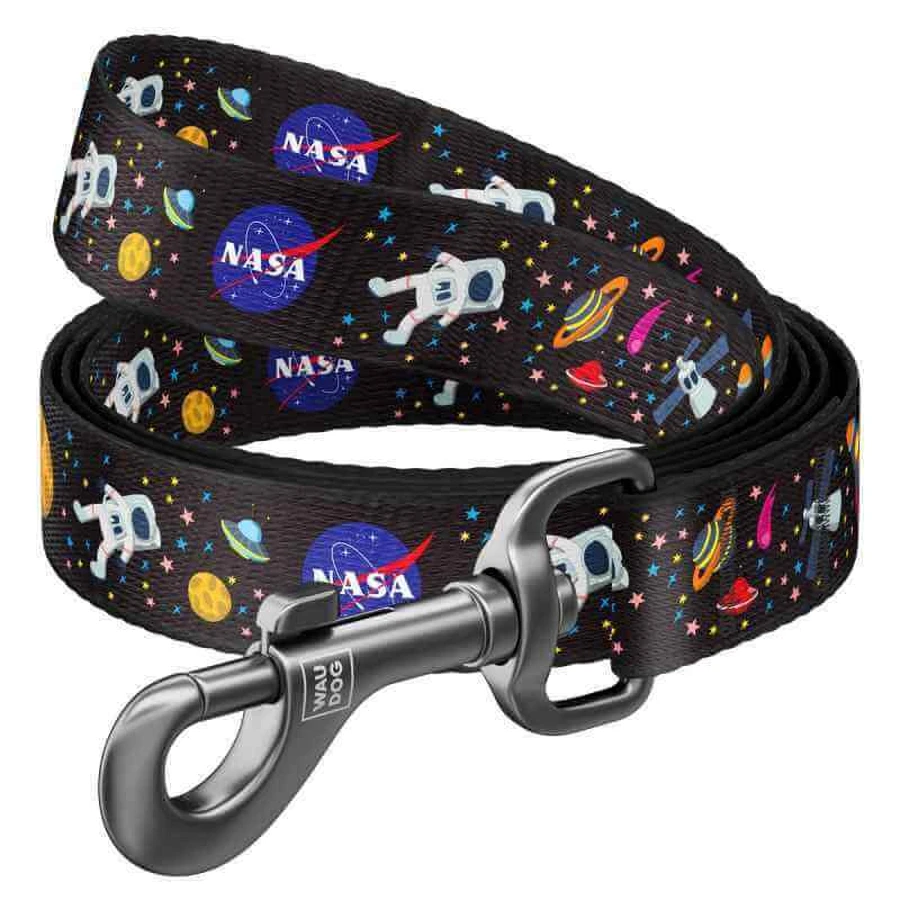 Collar (Цвет) Waudog Nylon - Поводок для собак с рисунком 'NASA', нейлоновый 1,5х122 см: цены и характеристики