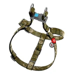 Collar (Коллар) Waudog Nylon - Шлей для собак с рисунком 'Милитари' и QR паспортом, пластиковый фастекс 2,0х50-75 см: цены и характеристики