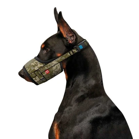 Collar (Коллар) Waudog Nylon – Намордник для собак, рисунок 'Милитари', пластиковый фастекс 25-34 cм: цены и характеристики