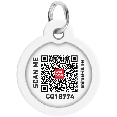 Collar (Коллар) Waudog Smart ID - Адресник для собак та котів металевий c QR паспортом, малюнок 'Калина' 25 мм: ціни та характеристики