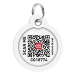 Collar (Коллар) Waudog Smart ID - Адресник для собак та котів металевий з QR паспортом, малюнок 'Око монстра' 25 мм: ціни та характеристики