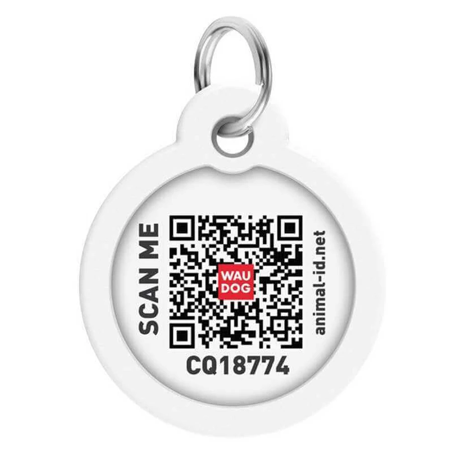 Collar (Коллар) Waudog Smart ID - Адресник для собак та котів металевий з QR паспортом, малюнок 'Око монстра' 25 мм: ціни та характеристики