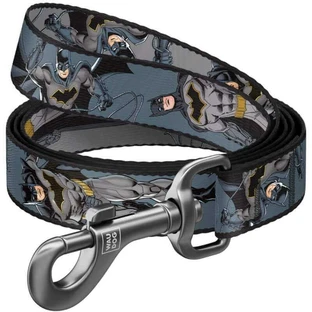 Collar Waudog Nylon - Поводок нейлоновый с рисунком "Тень Бэтмена" для собак M (2х122 см)