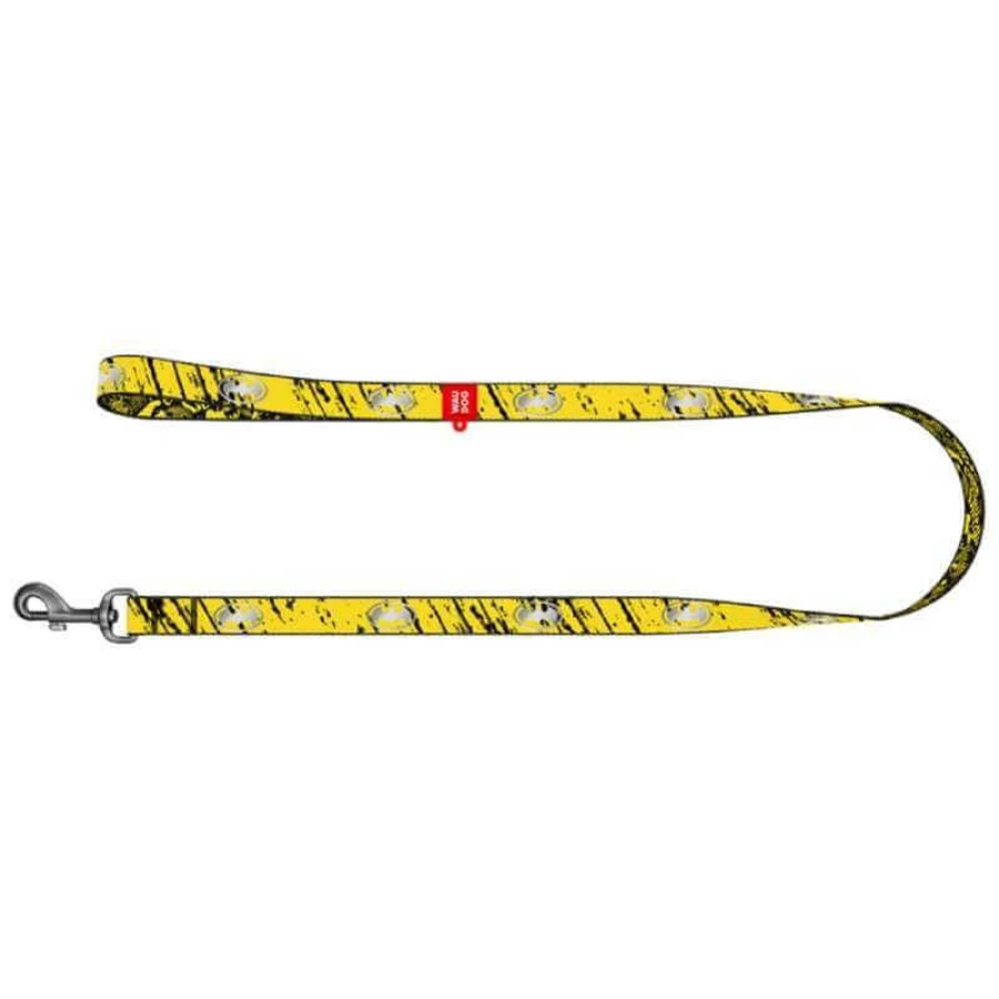 Collar Waudog Nylon - Повідець нейлоновий світловідбивний з малюнком "Бетмен Ескіз" для собак M (2х122 см): ціни та характеристики