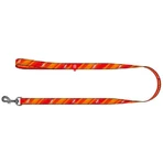 Collar Waudog Nylon - Повідець нейлоновий світловідбивний з малюнком "Флеш Лого" для собак M (2х122 см): ціни та характеристики