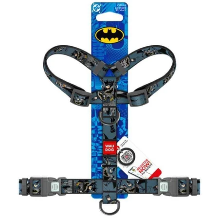 Collar Waudog Nylon - Шлея анатомічна H-подібна з малюнком "Тінь Бетмена" і QR-паспортом для собак S (1,5х30-45х35-45 см): ціни та характеристики