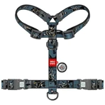 Collar Waudog Nylon - Шлея анатомічна H-подібна з малюнком "Тінь Бетмена" і QR-паспортом для собак М (2х38-60х45-60 см): ціни та характеристики