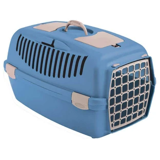 Stefanplast Gulliver 3 with plastic door Переноска для тварин вагою до 10 кг з пластиковими дверима, 61х40х38 см (Блакитний)