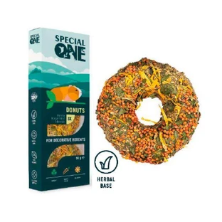 Special One Donuts Пончики Петрушка, чумиза, календула на травяной основе для декоративных грызунов, 50 г