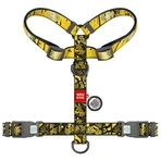 Collar Waudog Nylon - Шлея анатомічна світловідбивна з малюнком "Бетмен Ескіз" і QR-паспортом для собак М (2х38-60х45-60 см): ціни та характеристики