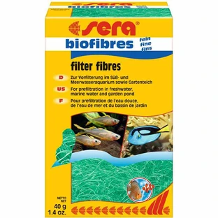 Sera Biofibres Fine наполнитель для фильтров грубой очистки воды, 40 г