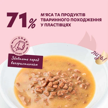 Delickcious Turkey & Tropical Fruits in Creamy Sauce - Дополнительный консервированный корм Хлопья с индейкой и тропическими фруктами в сливочном соусе для взрослых собак 80 г: цены и характеристики
