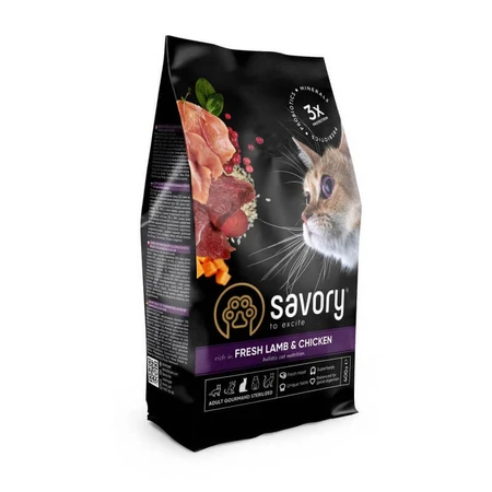 Savory Fresh Lamb & Сhicken Сухой корм с мясом ягненка и курицы для кастрированных кошек, 400 г: цены и характеристики