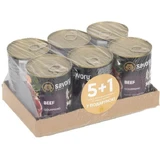 Savory Dog Gourmand Duck Набор 5+1 влажного корма для взрослых собак всех пород паштет с уткой, 400 г