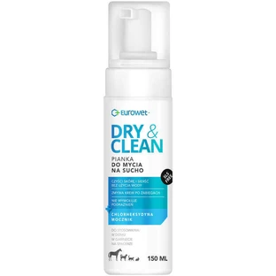 Eurowet (Євровет) Dry & Clean - Пінка для сухого купання для собак, котів і гризунів 150 мл