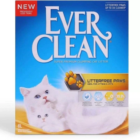 Ever Clean (Эвер Клин) Less Trail - Наполнитель, образующий комки "Чистые кавычки" для длинношерстных кошек 6 л: цены и характеристики