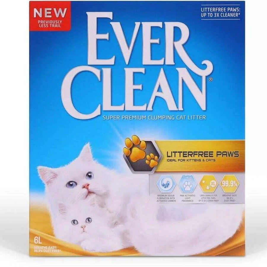 Ever Clean (Эвер Клин) Less Trail - Наполнитель, образующий комки "Чистые кавычки" для длинношерстных кошек 6 л: цены и характеристики