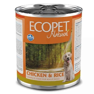 Farmina (Фармина) Ecopet Natural Dog Chicken&Rice - Консервированный корм с курицей и рисом для взрослых собак всех пород 300 г