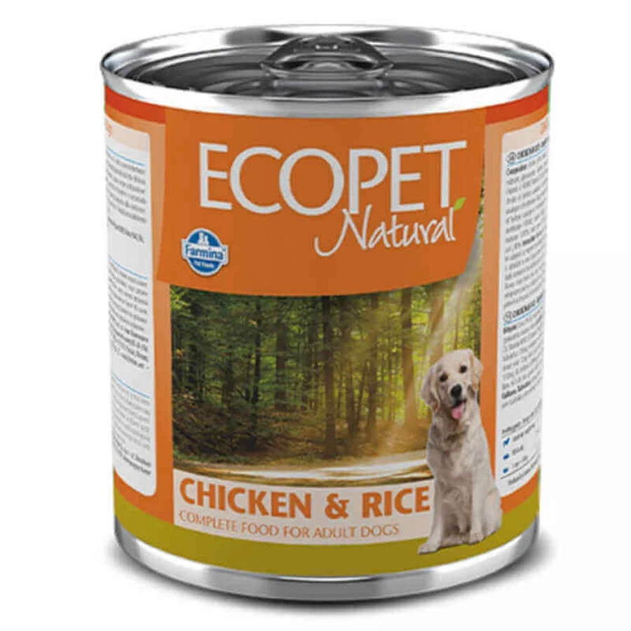 Farmina (Фарміна) Ecopet Natural Dog Chicken&Rice - Консервований корм із куркою та рисом для дорослих собак усіх порід 300 г: ціни та характеристики