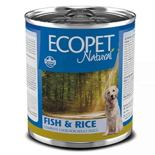 Farmina (Фармина) Ecopet Natural Dog Fish&Rice - Консервированный корм с рыбой и рисом для взрослых собак всех пород 300 г