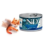 Farmina (Фарміна) N&D Ocean Herring & Shrimp Adult Mini – Беззерновий консервований корм з оселедцем, тріскою, тунцем і креветкою для дорослих собак дрібних порід 140 г: ціни та характеристики