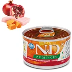 Farmina (Фарміна) N&D Pumpkin GF Adult Mini Chicken, Pumpkin & Pomegranate – Беззерновий консервований корм з куркою, гарбузом та гранатом для дорослих собак дрібних порід 140 г: ціни та характеристики