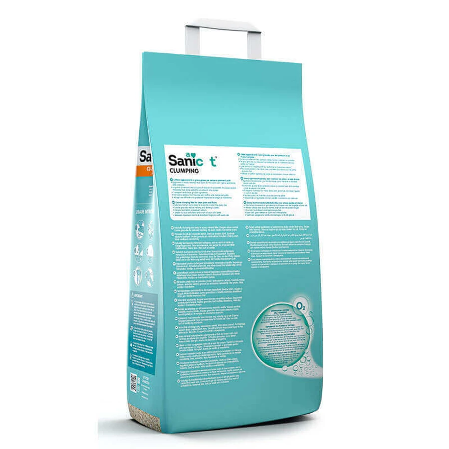 Sanicat Clumping Cat Litter Vanilla&Mandarin Бентонітовий наповнювач, що утворює грудки, для котячого туалета з ароматом ванілі і мандарина, 8 л / 6,9 кг: ціни та характеристики