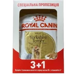 Royal Canin Yorkshire Terrier Adult Влажный корм для взрослых собак породы Йоркширский Терьер (паштет), 3+1 шт.: цены и характеристики