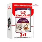 Royal Canin Sensory Smell in Jelly Влажный корм с мясом и рыбой для взрослых кошек, стимулирующий обонятельные рецепторы (кусочки в желе), 85 г, 3+1 шт.: цены и характеристики