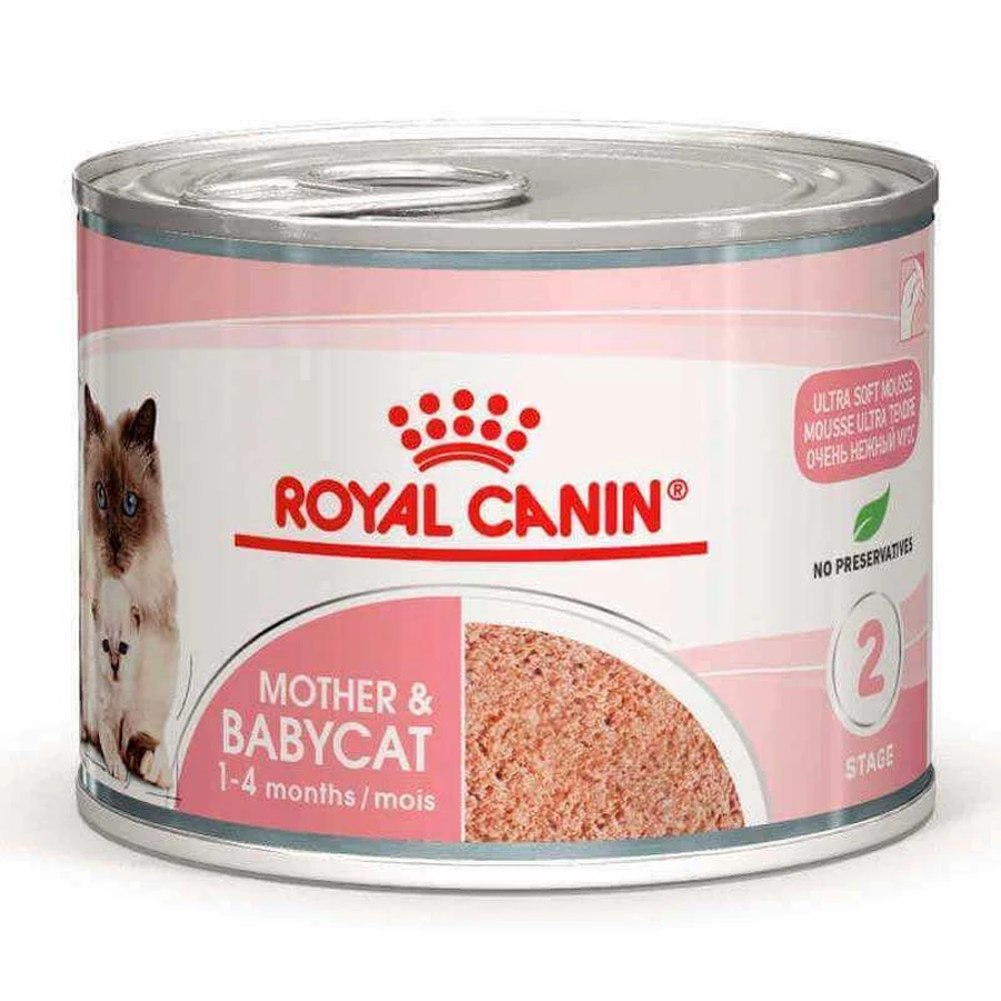 Royal Canin Mother & Babycat Mousse Консервированный корм для котят с момента отъема до 4 месяцев (мусс), 195 г, 3+1 шт: цены и характеристики