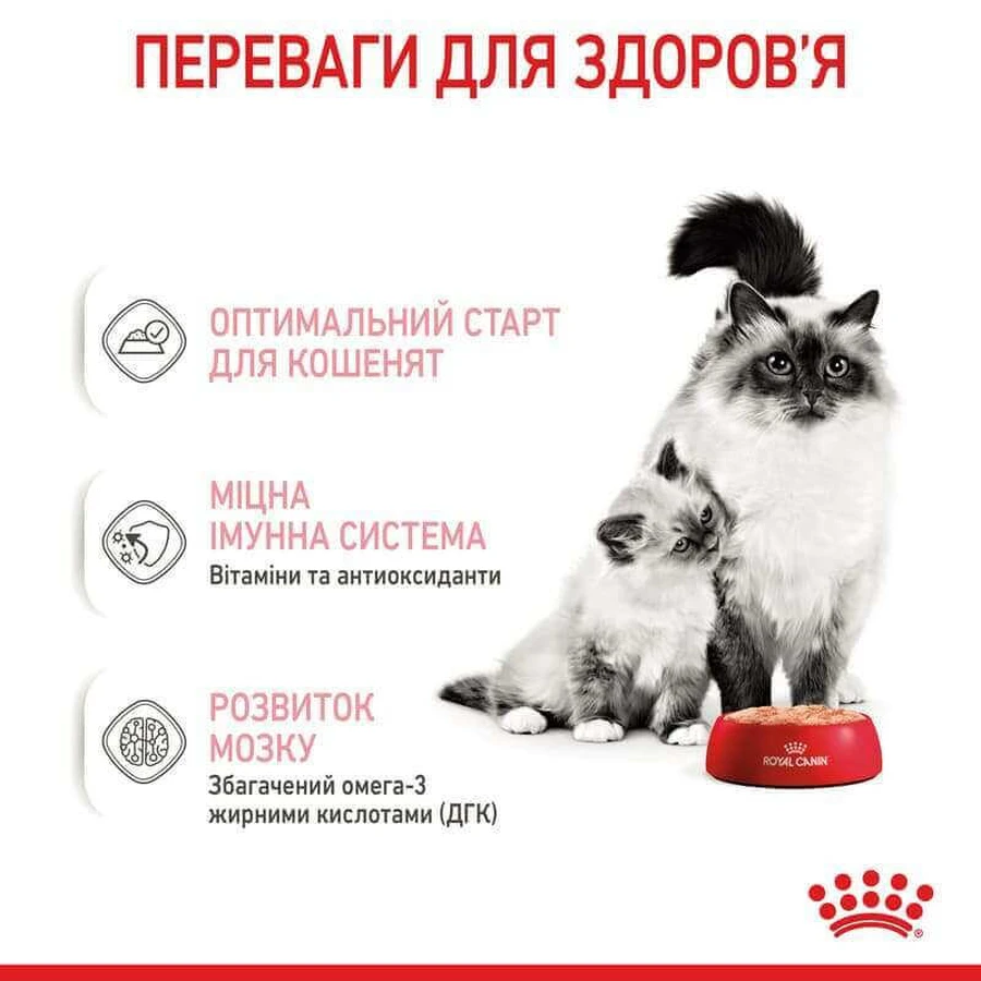 Royal Canin Mother & Babycat Mousse Консервированный корм для котят с момента отъема до 4 месяцев (мусс), 195 г, 3+1 шт: цены и характеристики