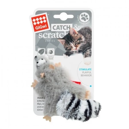 GiGwi (ГіГві) Cat Toys Catch&scratch - Іграшка для котів Єнот з котячою м'ятою 8 см: ціни та характеристики